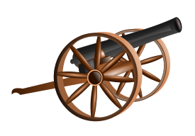 Civil war cannon clipart