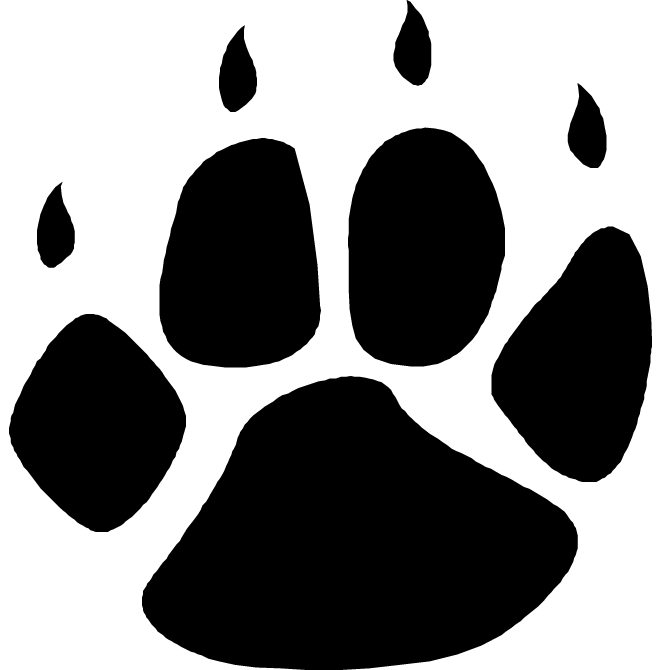 Grizzly Bear Paw Prints Stencils Free - ClipArt Best