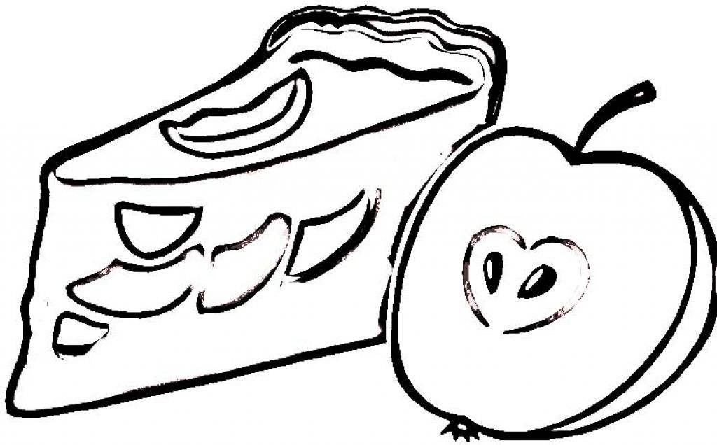 Pie Coloring Pages - AZ Coloring Pages