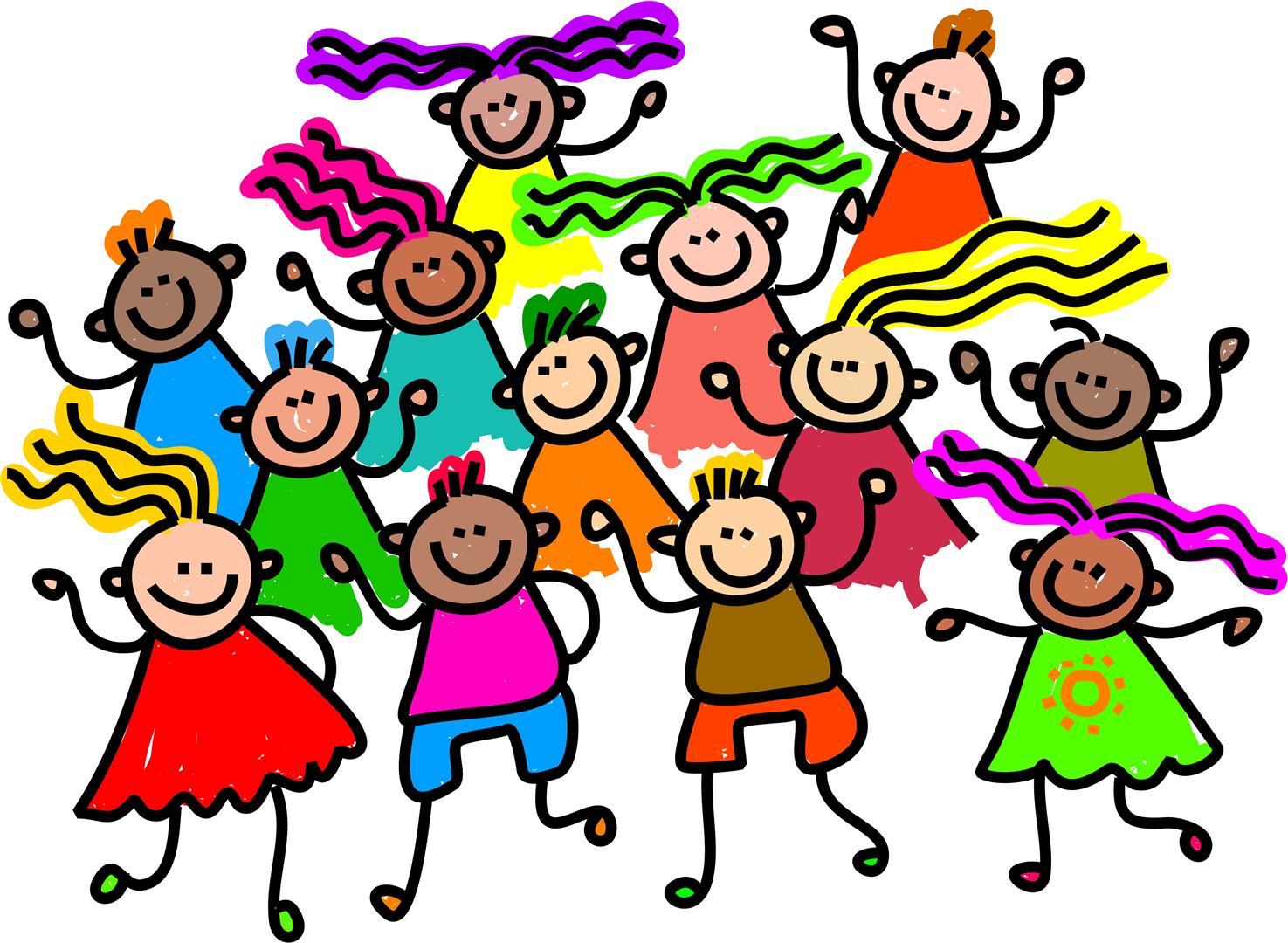 Clipart children dancing