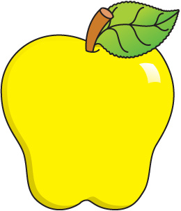 Yellow Apple Clipart