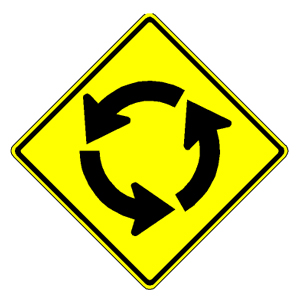 W6-3 Two Way Traffic Sign