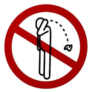 No littering clipart in purple