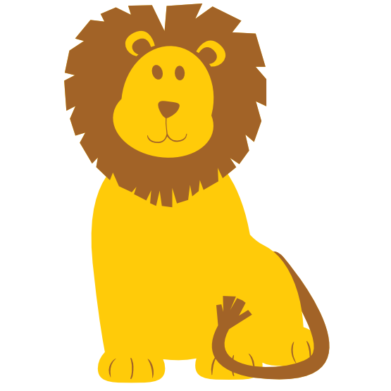 clipartist.net Â» Clip Art Â» colorful animal lion super duper SVG