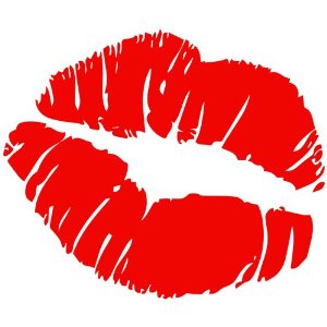 Kiss mark clipart