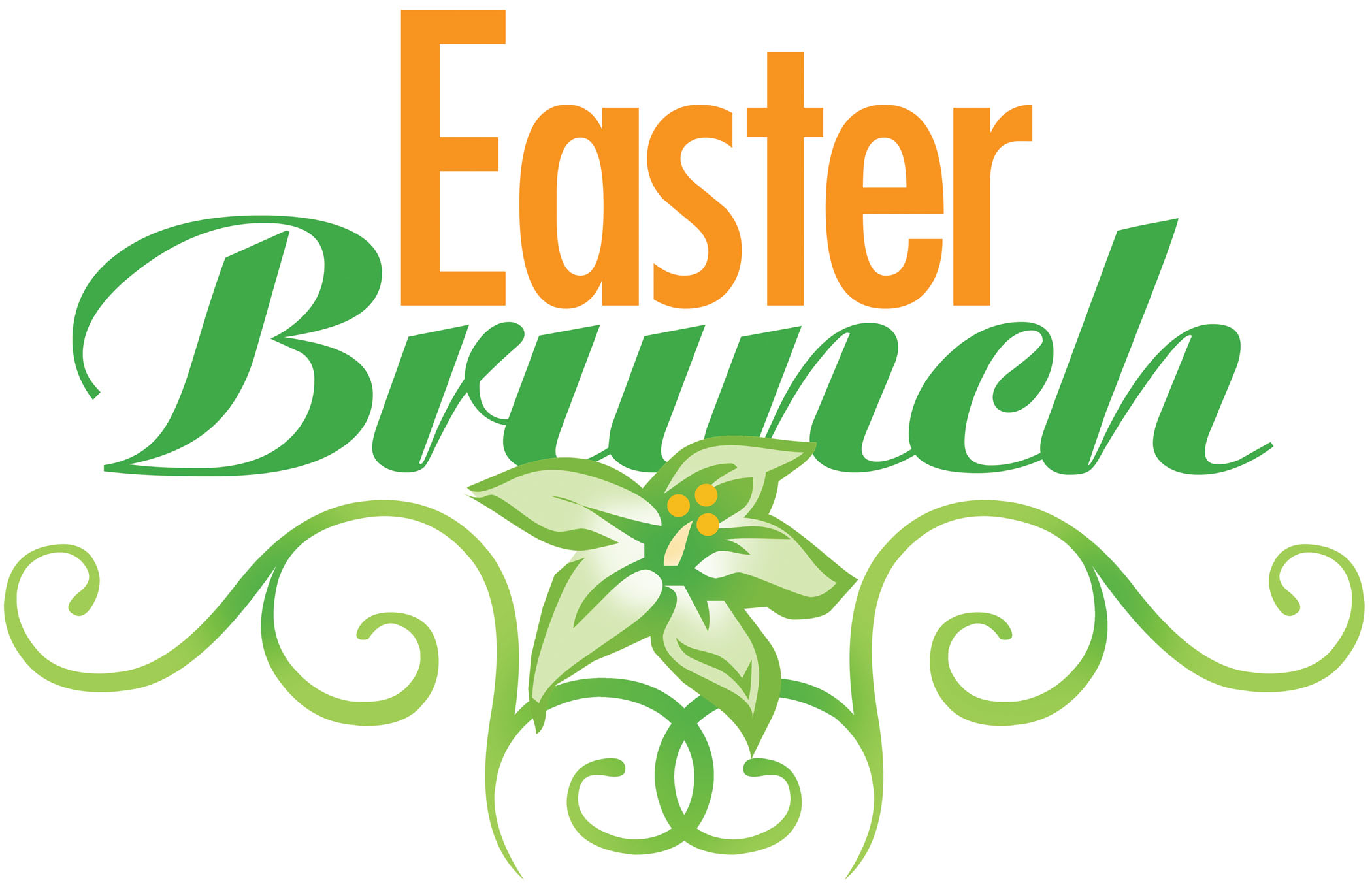 Easter buffet clipart