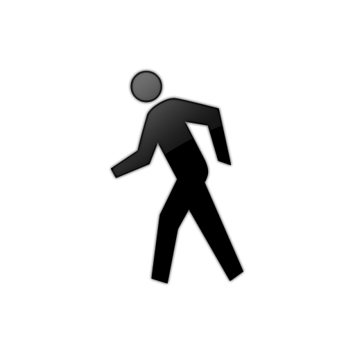 Walking person clipart