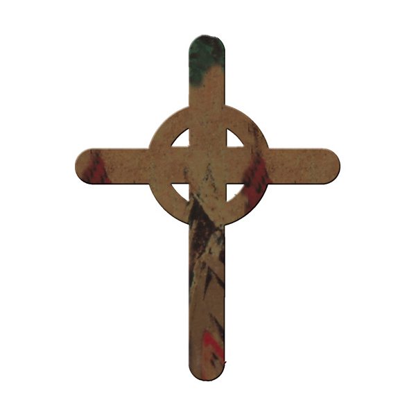 Steel Images CRX325 Celtic Simple Cross Metal Wall Art