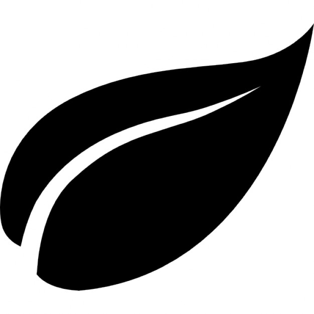 Leaf black shape Icons | Free Download