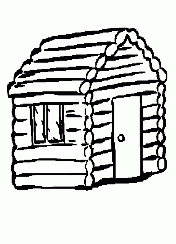 Log Cabin Quilt Pattern Coloring Pages