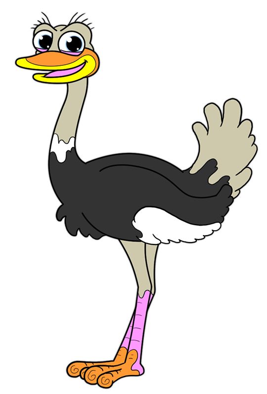 Cartoon, Google and Ostriches