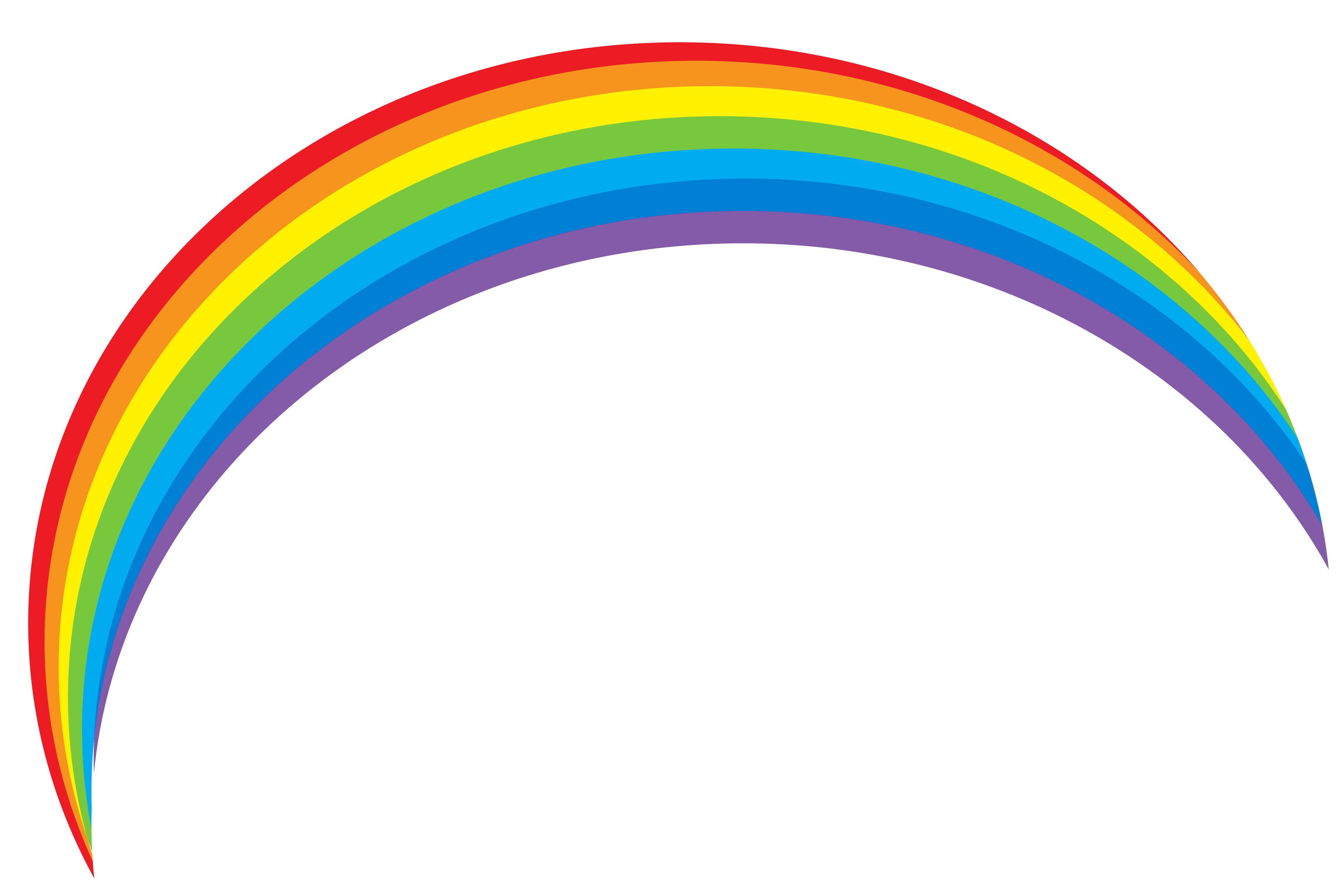 Black and white rainbow outline free clipart images 2 clipartcow ...