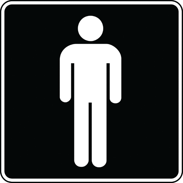 Rest Room (Men), Outline | ClipArt ETC