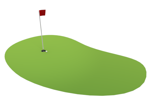 Golf green clipart
