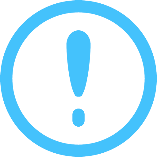 Caribbean blue exclamation icon - Free caribbean blue exclamation ...