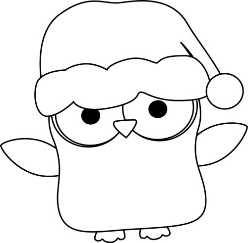 Owl Black And White Clipart - Tumundografico