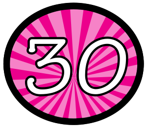 30th Birthday Clipart