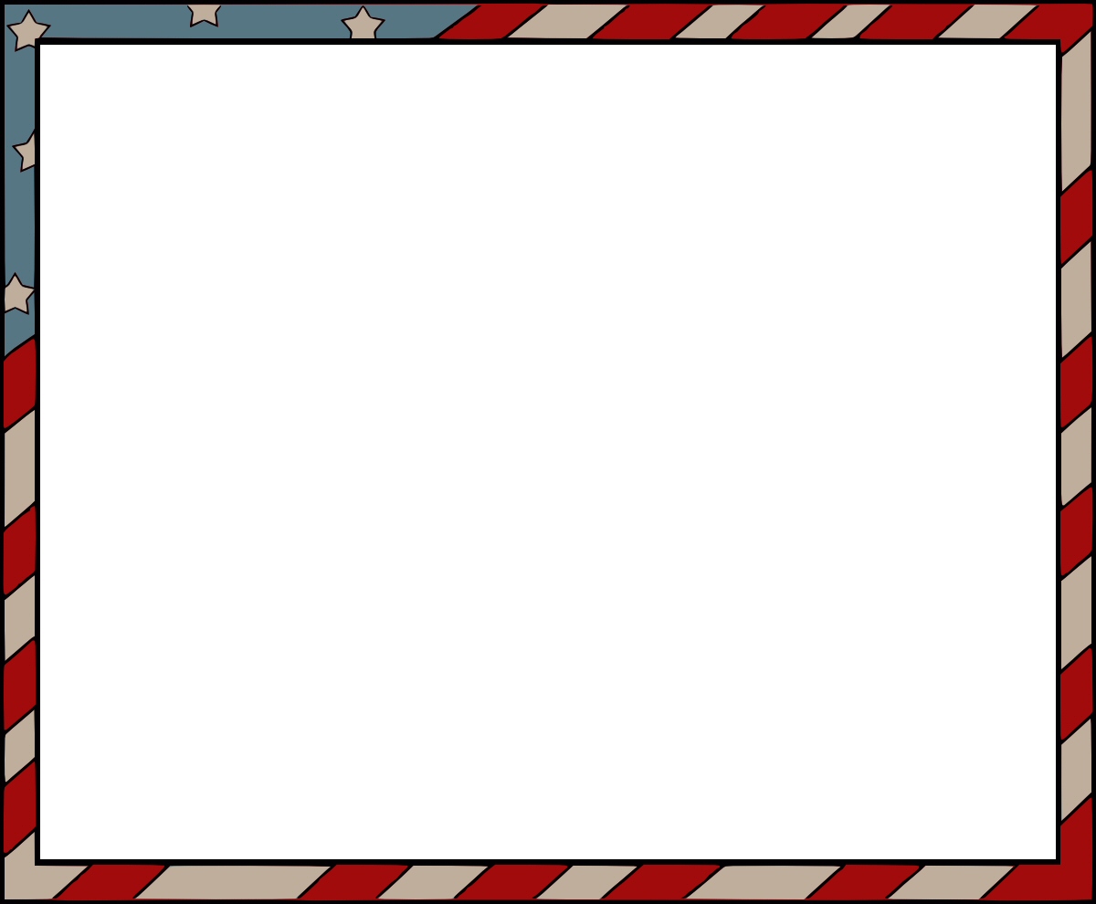 American Flag Borders And Frames Clipart
