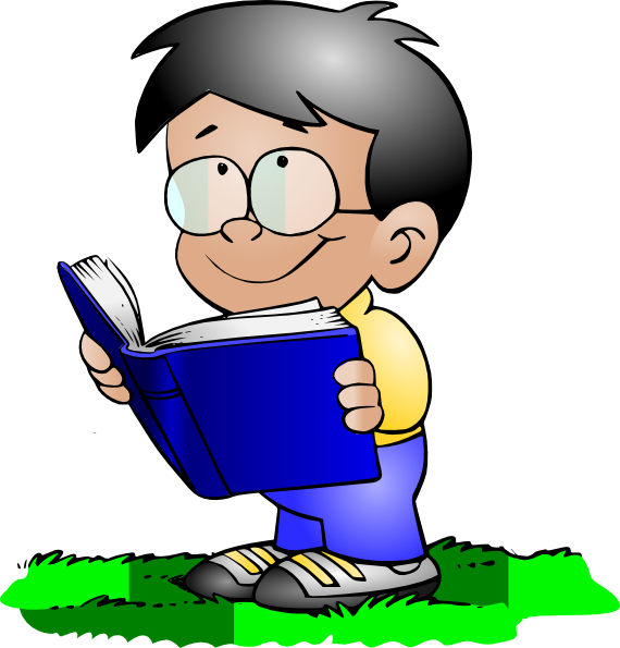 Boy Reading Clipart