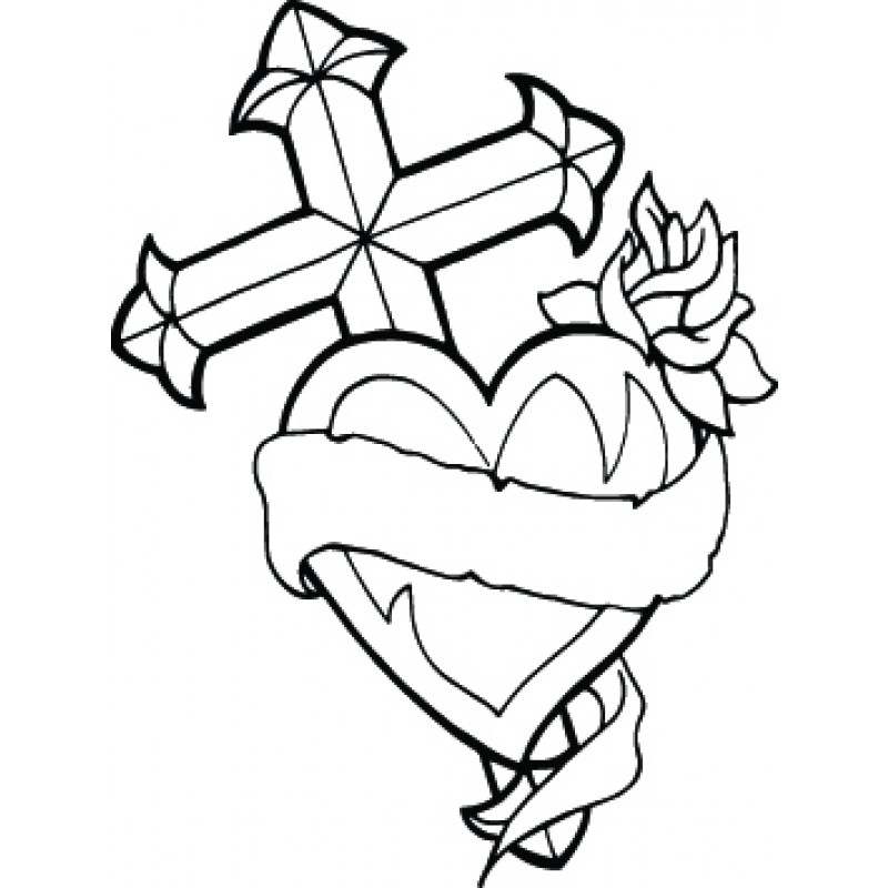 Heart And Ribbon Tattoo Designs