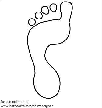 Download : Footprint outline - Vector Graphic