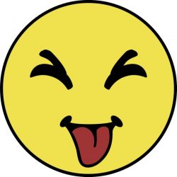 Cheeky Tongue Smiley Face Car Sticker (smilie) : Vehicle Grafix
