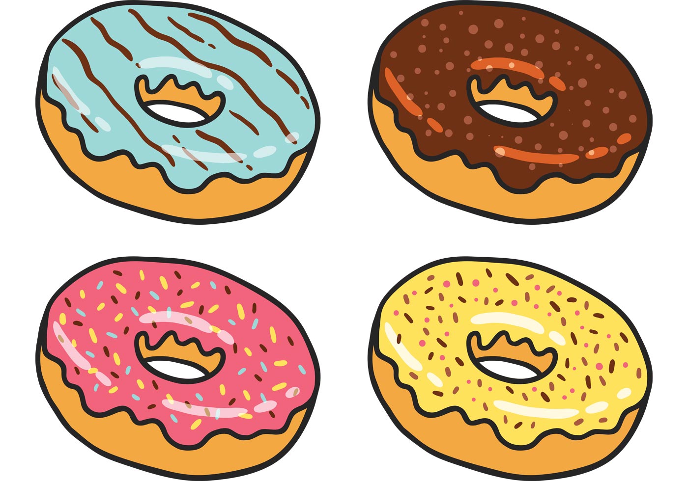 Sweet Food Vectors - Download Free Vector Art, Stock Graphics & Images