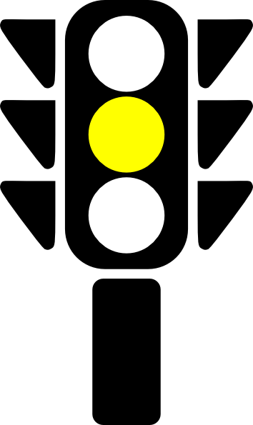 Amber traffic light clipart