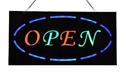 High Visibility Acrylic Led Hanging Window Open Sign, Epoxy Led ...