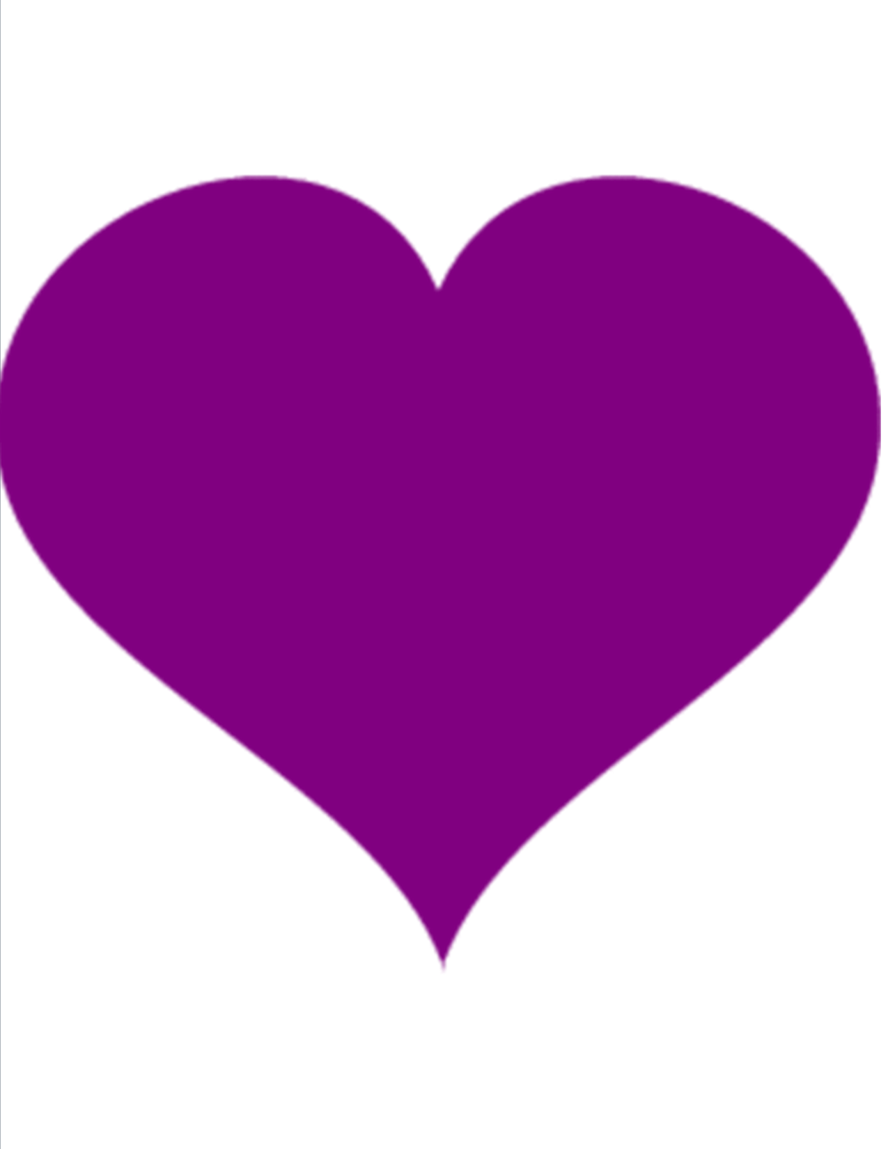 Purple heart clipart