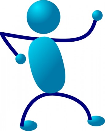 Stick Man Running Clipart