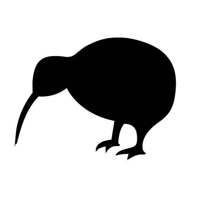 KIWI BIRD SILHOUETTE - Download at Vectorportal