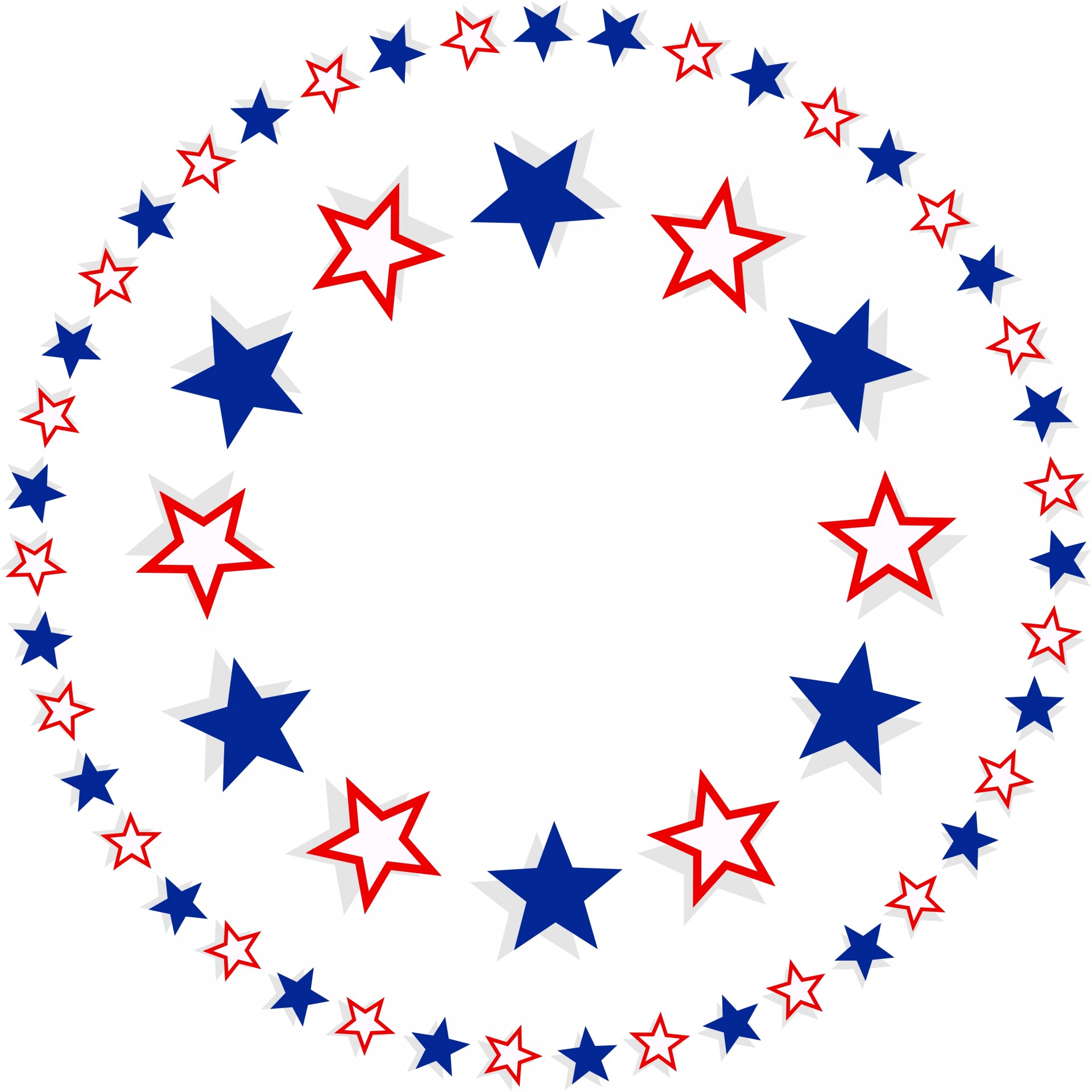 Star and circle clipart
