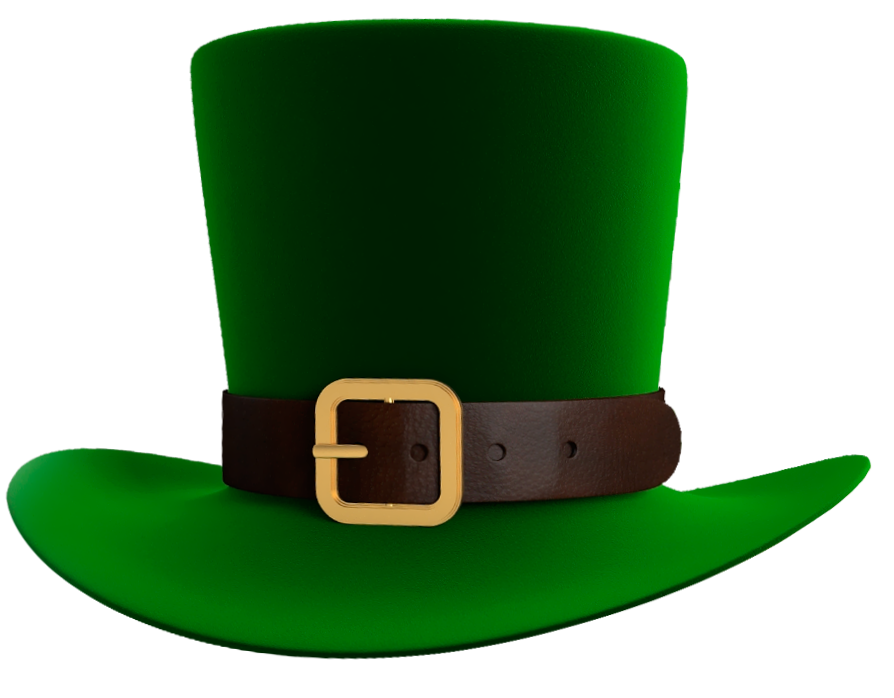 St Patrick Day Green Leprechaun Hat PNG Picture