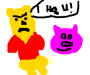 winnie-the-poo secretly hates piglet