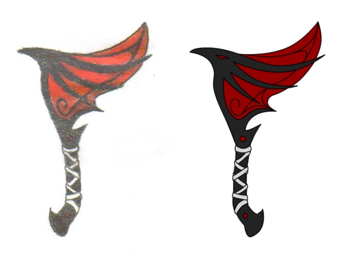 Dragon Hatchet (Drawing) by Dead-Vixen on DeviantArt