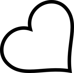 Heart outline clipart