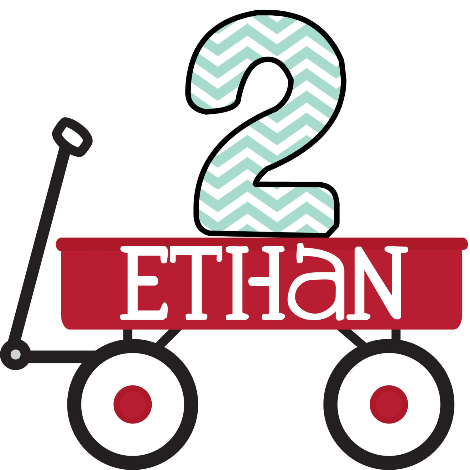 Red wagon clipart black and white - ClipartFox