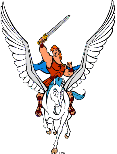 Hercules and Pegasus Clip Art Images | Disney Clip Art Galore