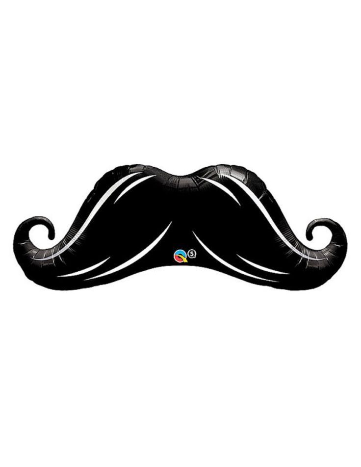 Mustache Balloon 42” Large Black Mylar Balloon Little Man Mr ...
