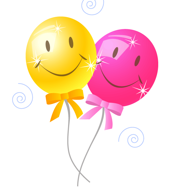 50th Birthday Balloons Clipart