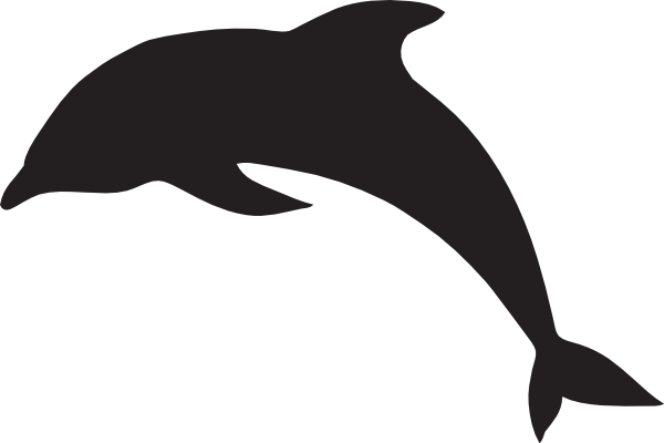 Best Dolphin Outline #9701 - Clipartion.com