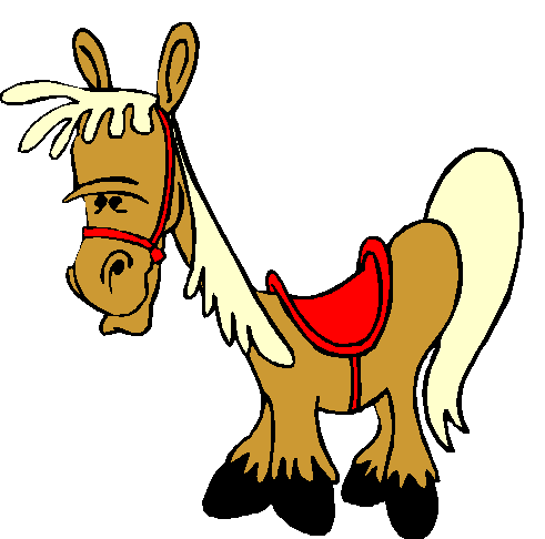 Funny Cartoon Horses Clipart