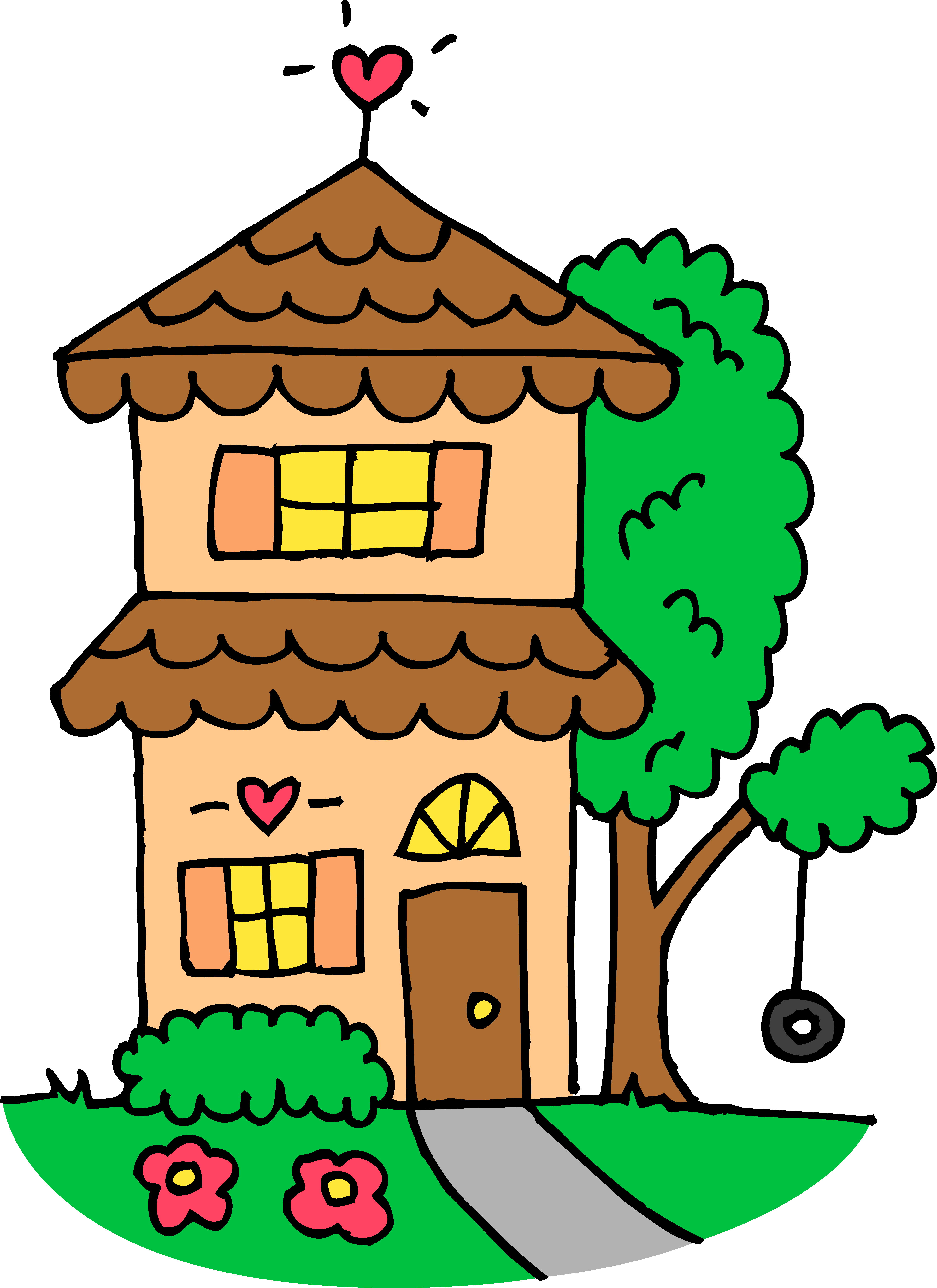 Cute House Clipart - Free Clipart Images