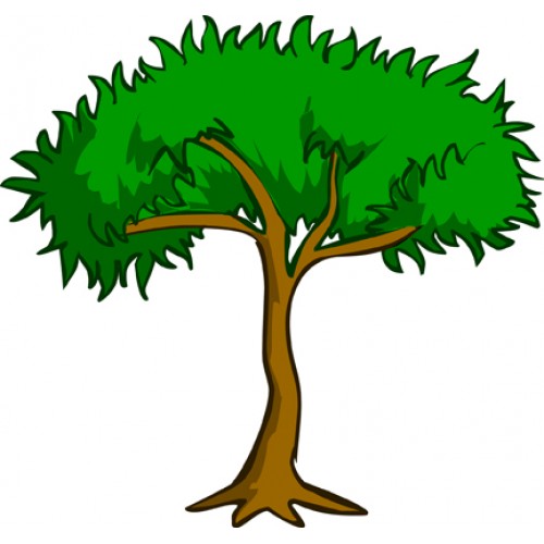 Cartoon Trees River Clipart