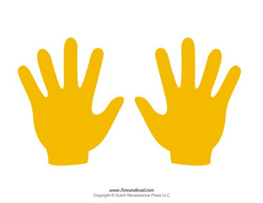 Blank Hand Template Printables | Handprint Templates