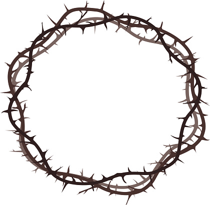 Crown Of Thorns Clip Art, Vector Images & Illustrations