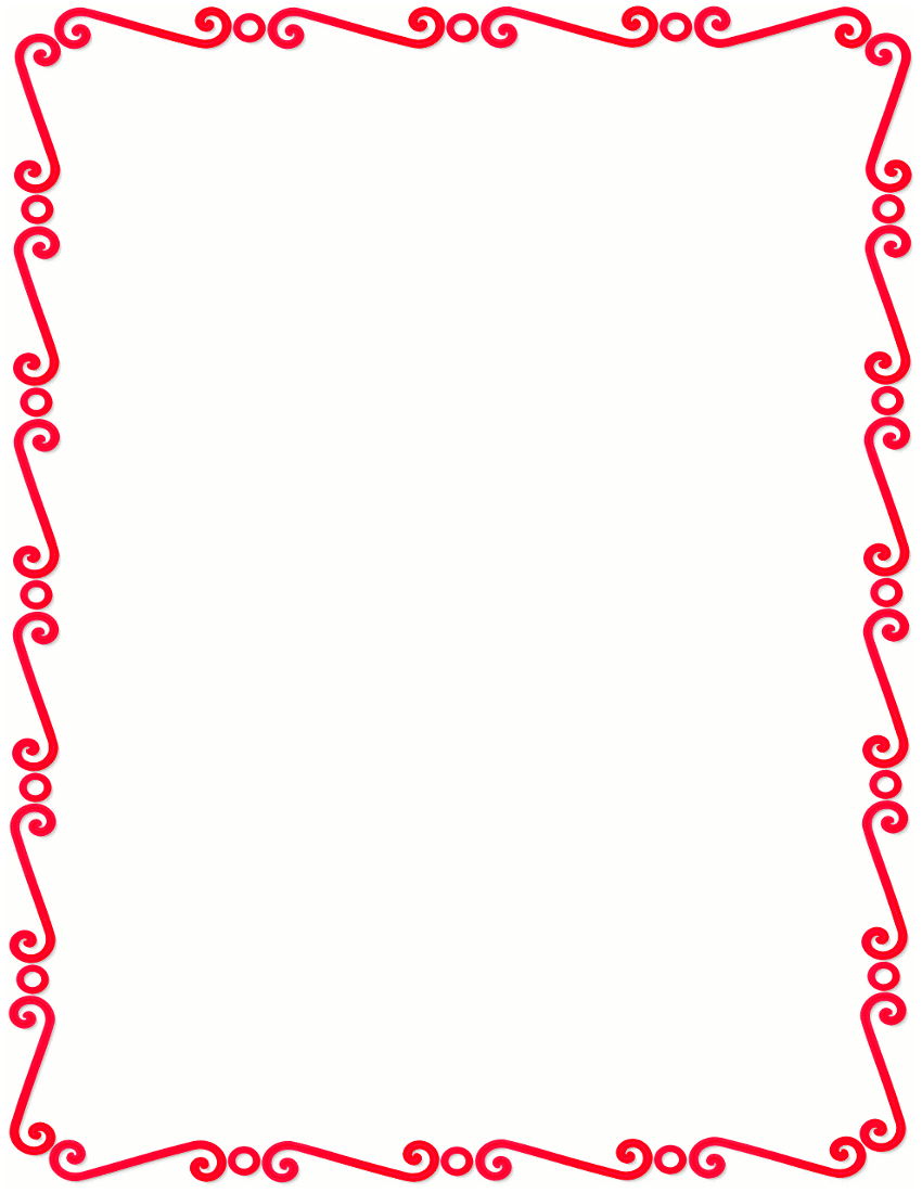 Red Christmas Border Clipart
