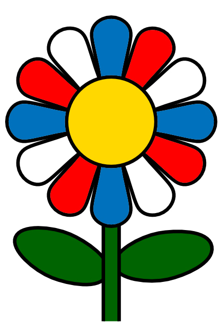 cartoon photo of a flower