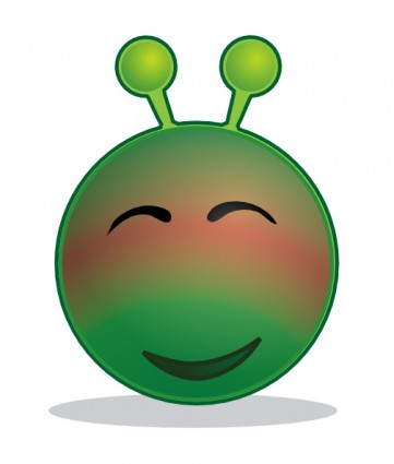 smiley_green_alien_red_clip_ ...